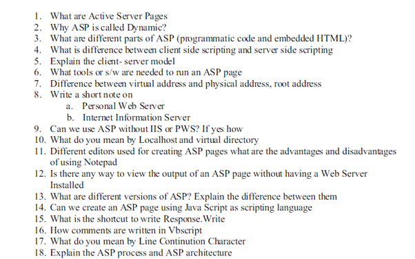 active server pages homework