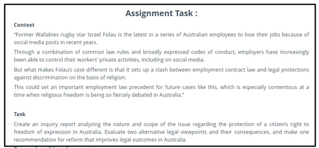 employment law assignment