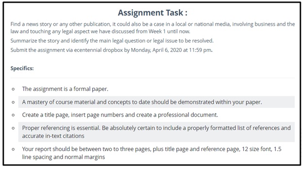 journalism homework question sample