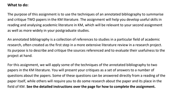 knowledge management assessment