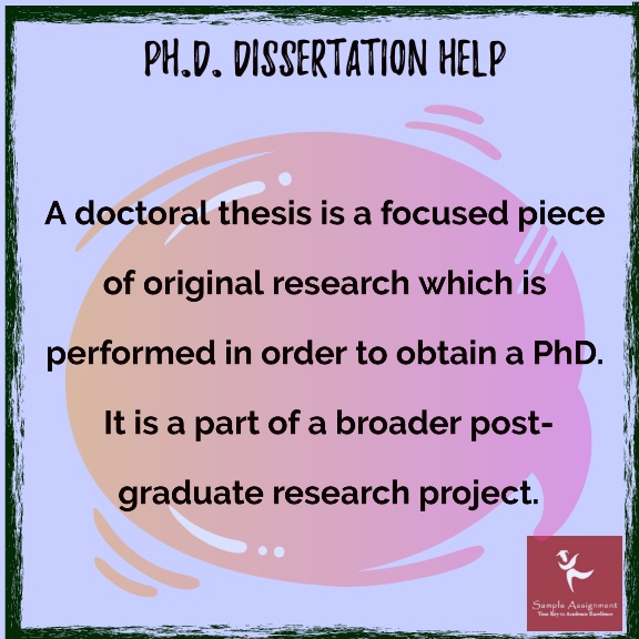 phd dissertation help