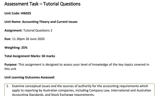 accounting theory current issues assignment experts