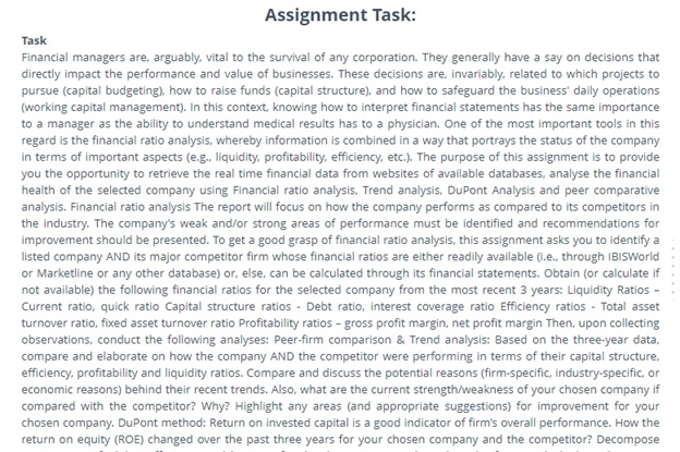 debtors turnover ratio assignment