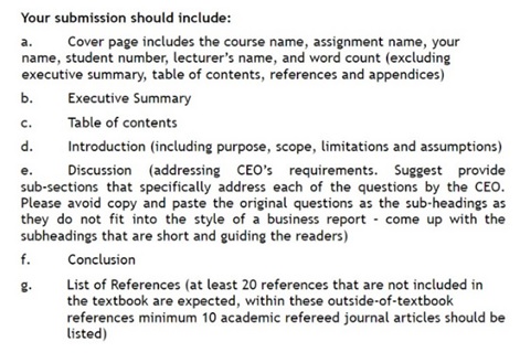 sustainability management question sample