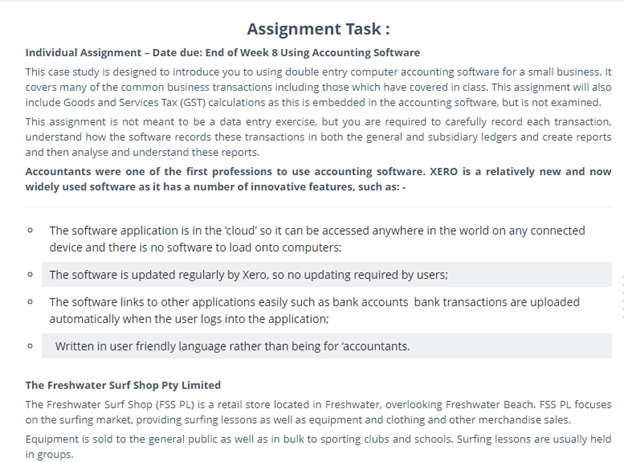 xero assessment task help