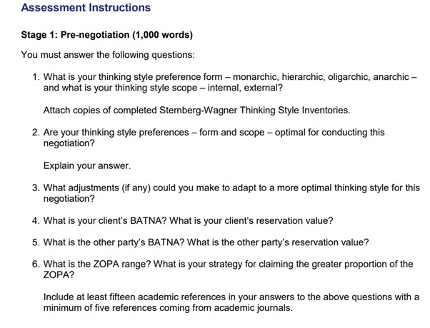 assessment question on manage conflict