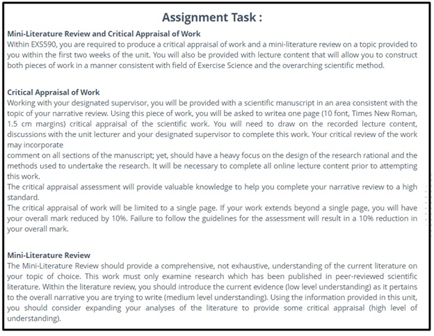 critical review assignment solution