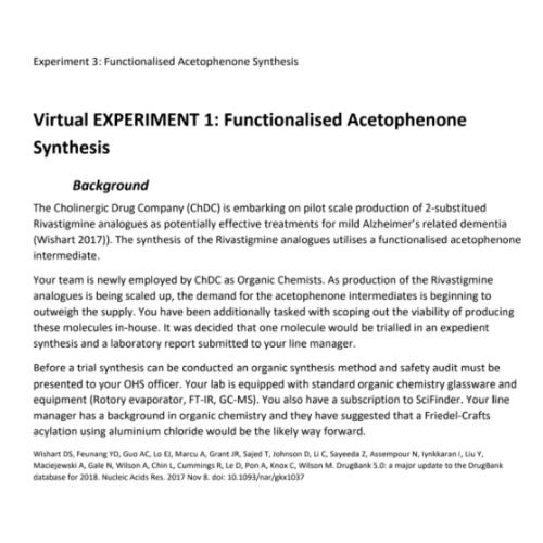 chemistry lab report assignment sample