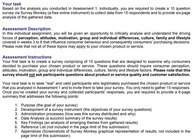 consumer behaviour and marketing psychology assignment help