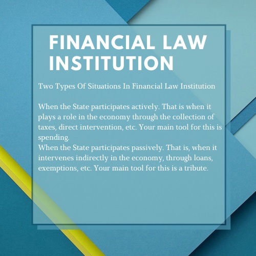 financial law institution