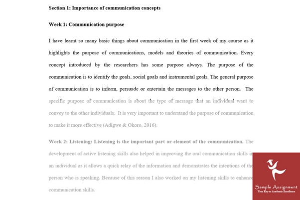 interpersonal communication assignment sample online