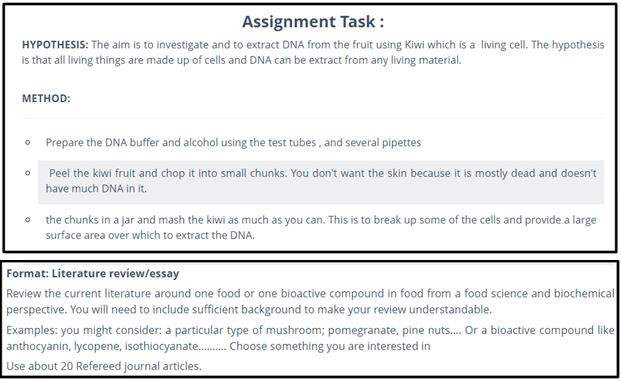 biochemistry assignment sample Canada