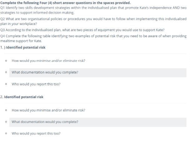 help in chcccs015 individualised support assessment