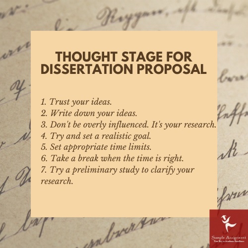 stage for dissertation proposal