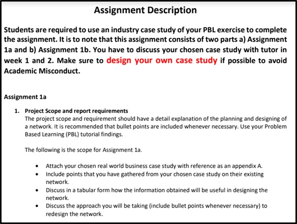 network routing protocols assignment sample description