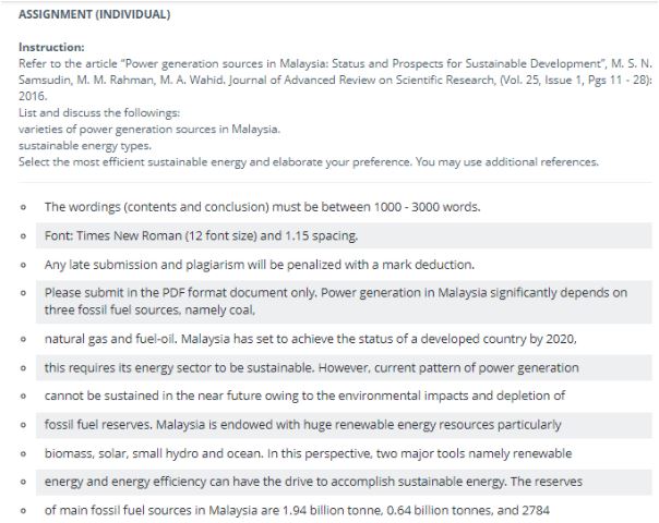 renewable energy assignment help assignment task sample