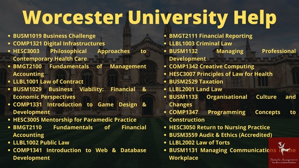 worcester university help online