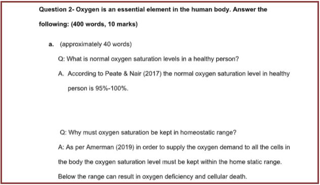 cardiovascular physiology homework sample