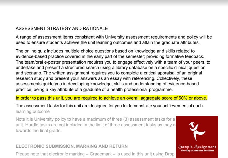 la trobe university assignment sample