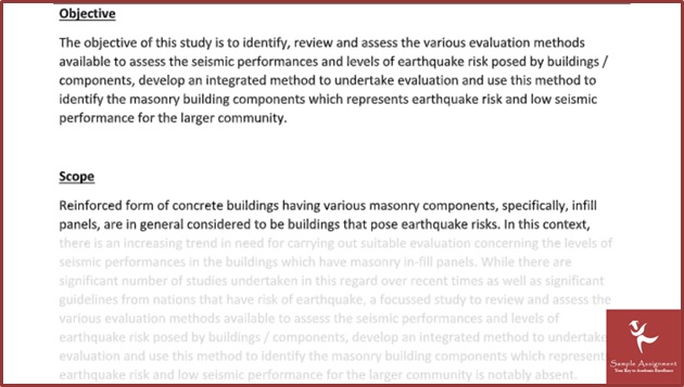 sample earthquake engineering assignment solved by our writers