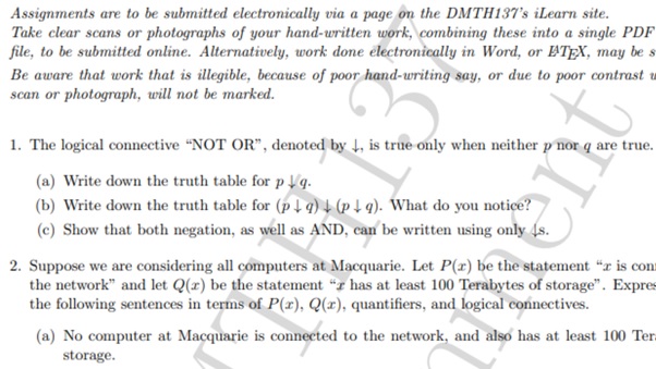 mathematics assignment sample