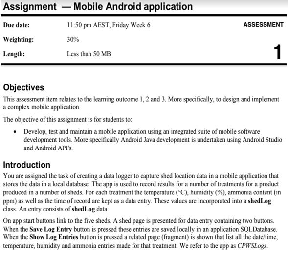 mobile app development homework help