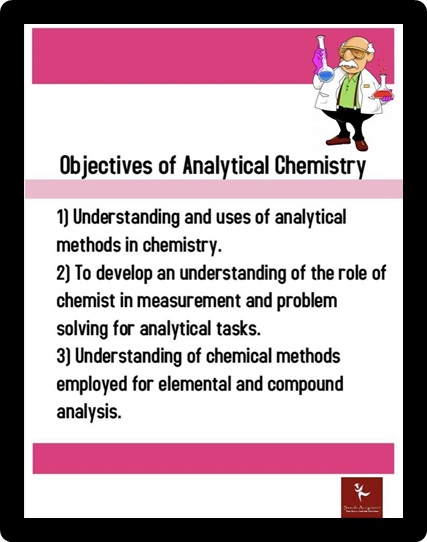 objectives of analytical chemistry