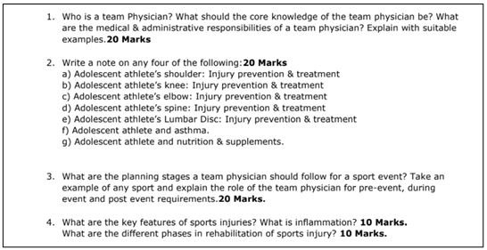 sports science assignment help specimen