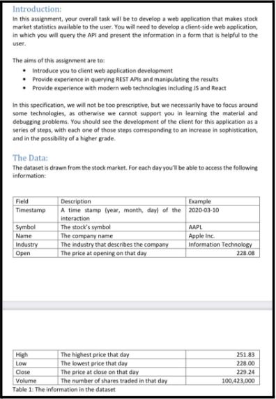 web application development assignment sample