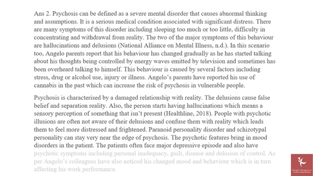 schizophrenia dissertation help assignments sample solution