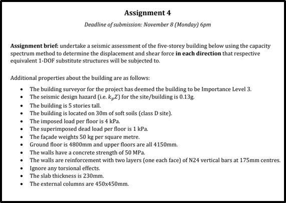 cve80019 structural dynamics and earthquake engineering assessment answer