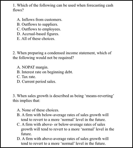 forecasting cash flow report writing help sample assignment