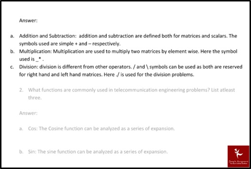 trigonometry homework help sample solution