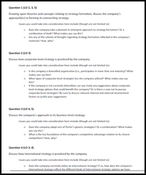 c11cs competitive strategy assessment answers sample assignment 1