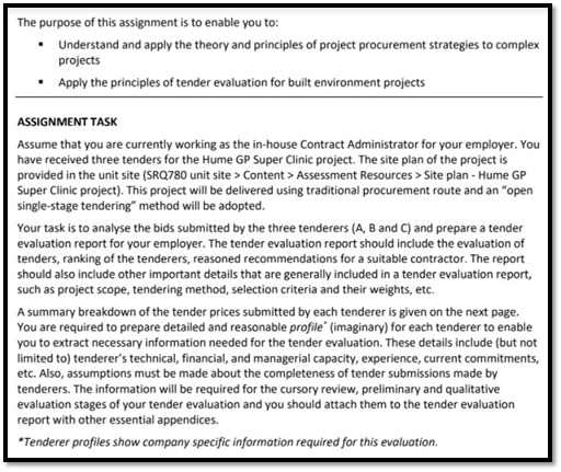 SRQ780 Assessment answers sample assignment