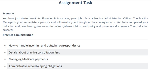 BSBMED305 assessment answers 2